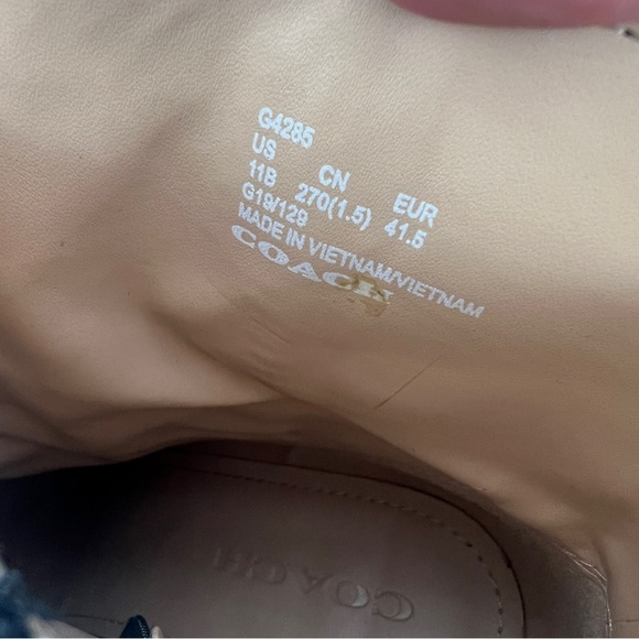 COACH Drea Beadchain Leopard Block Heel Almond Toe Ankle Boots Sz 11 - Picture 9 of 13